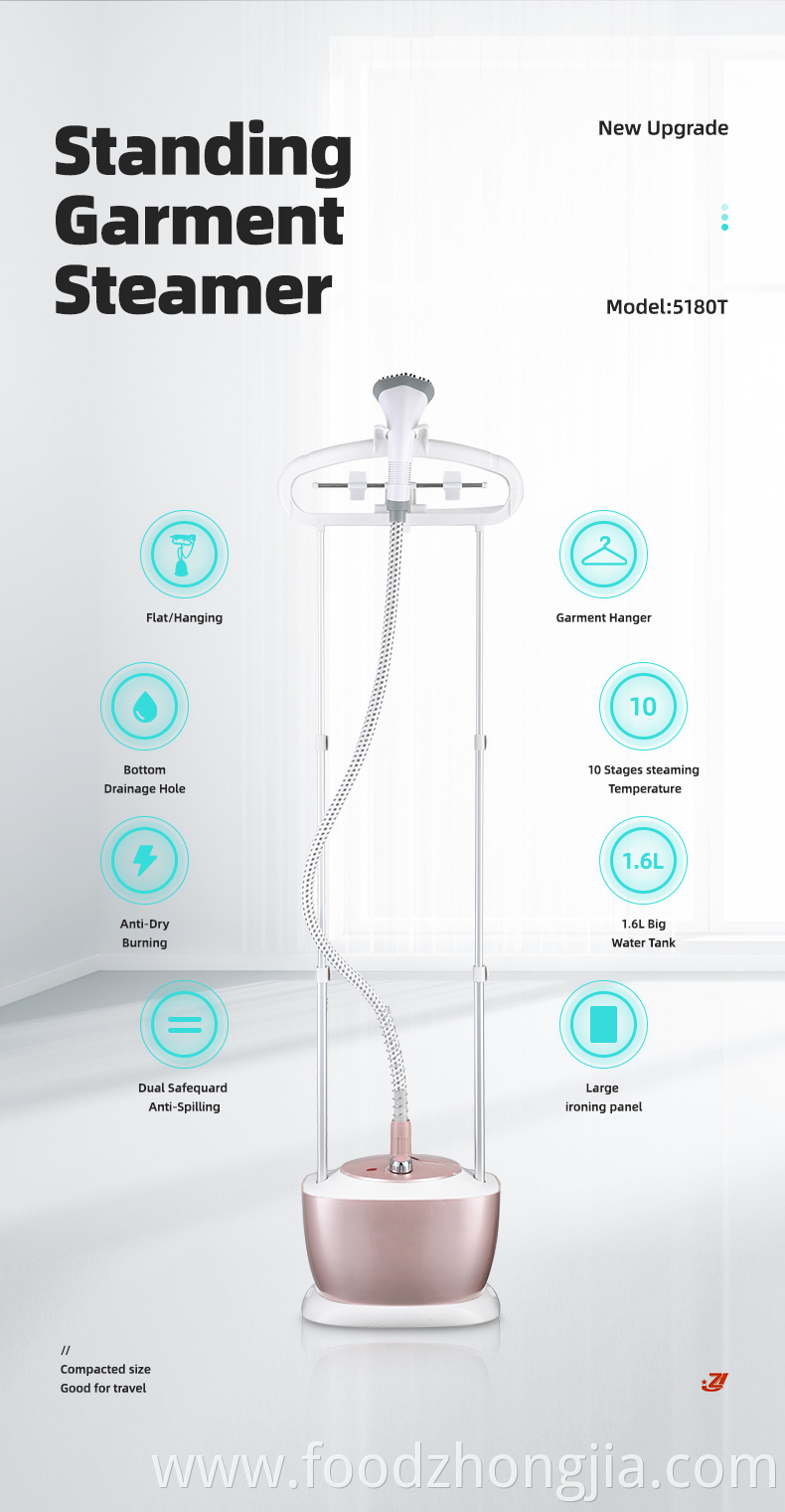 High Quality Durable Household Electric Standing Hanging Iron Garment Steamer